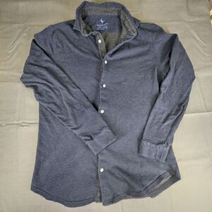 Tailorbyrd  Soft blue Flannel Long Sleeve Collared Cotton Shirt/ Size Med